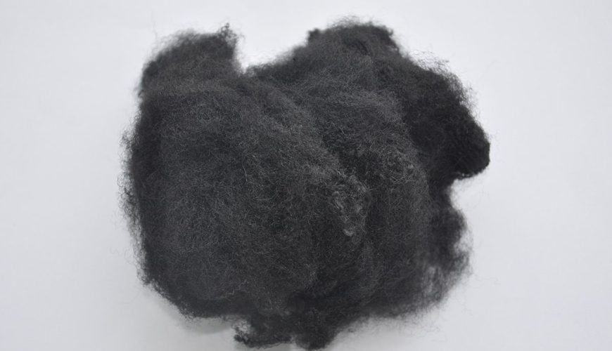 12D-51MM (BLACK) polyester elyaf