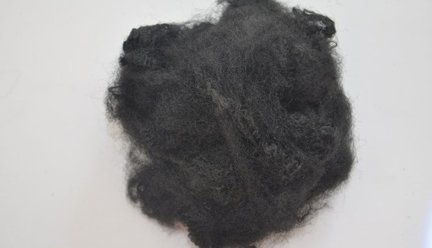 15D-55MM (BLACK) polyester elyaf